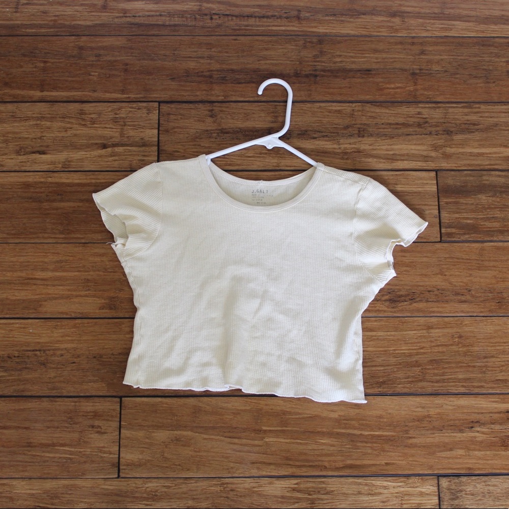John Galt Yellow Crop Top